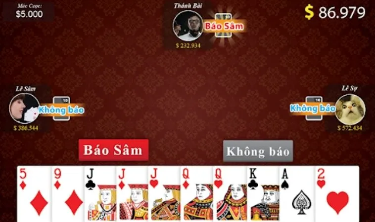 Cách Tham Gia Sâm Lốc Nhà Cái ACB8 Hiệu Quả Cho Tân Thủ 2 Giao diện chơi Sâm Lốc nhà cái ACB8