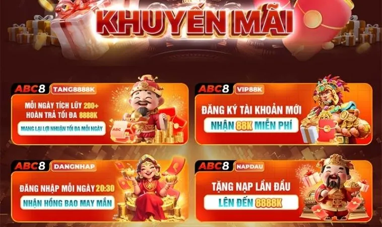Khuyến Mãi Tại ACB8: Đỉnh Cao Dành Cho Bet Thủ Việt Nam 2025 1 Nhà cái ACB8 tung ra vô vàn khuyến mãi tặng hội viên