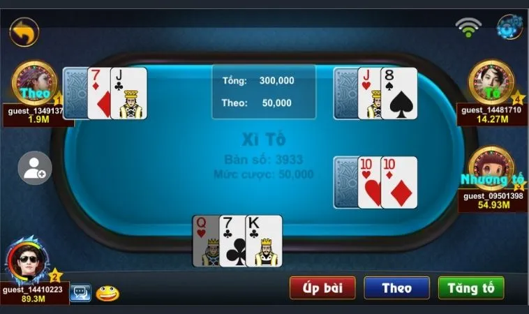 Trò Chơi Xì Tố Tại ACB8: Đỉnh Cao Giải Trí Cho Bet Thủ 2 Bàn chơi Xì Tố tại ACB8