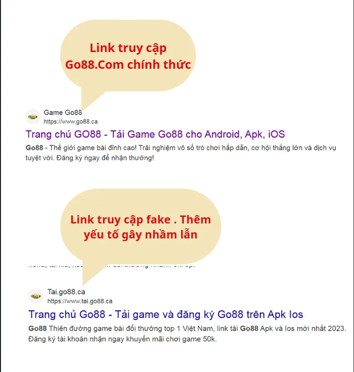 Làm Sao Để Biết Đâu Là Website Go88 Chính Hãng Không Sợ Lừa 2 Chữ “Go88.com” trên logo thật rõ ràng và font đồng bộ, trong khi logo giả Go88.com có font lệch hoặc sai kiểu.
